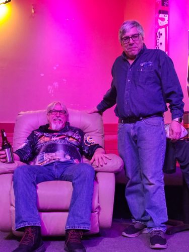 Adam Holewinski from Rothschild won the recliner from Courtside Furniture.